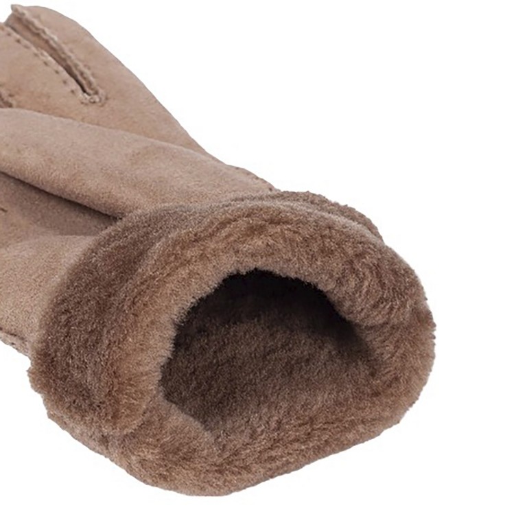 Handschuhe Ilvy Lammfell für Damen Größe 7 Nougat, Farbe: taupe/khaki, Marke: Kessler, EAN: 4250042541962, Bild 3 von 4