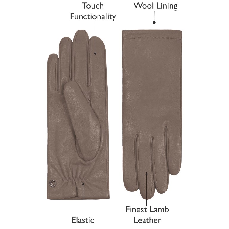 Handschuhe Chelsea für Damen Größe 7 Taupe, Farbe: taupe/khaki, Marke: Kessler, EAN: 4250042531239, Bild 7 von 7