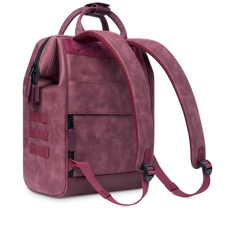 Rucksack Adventurer Medium Dehli mit zwei auswechselbaren Vortaschen Weinrot, Farbe: rot/weinrot, Marke: Cabaia, EAN: 3701328346371, Abmessungen in cm: 27x41x16, Bild 6 von 10