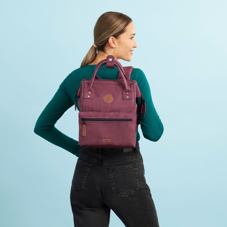 Rucksack Adventurer Small Delhi Weinrot, Farbe: rot/weinrot, Marke: Cabaia, EAN: 3701328346388, Abmessungen in cm: 23x32x13, Bild 7 von 10