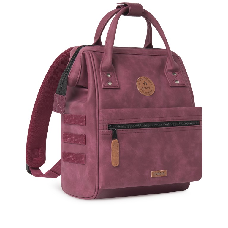 Rucksack Adventurer Small Delhi Weinrot, Farbe: rot/weinrot, Marke: Cabaia, EAN: 3701328346388, Abmessungen in cm: 23x32x13, Bild 4 von 10
