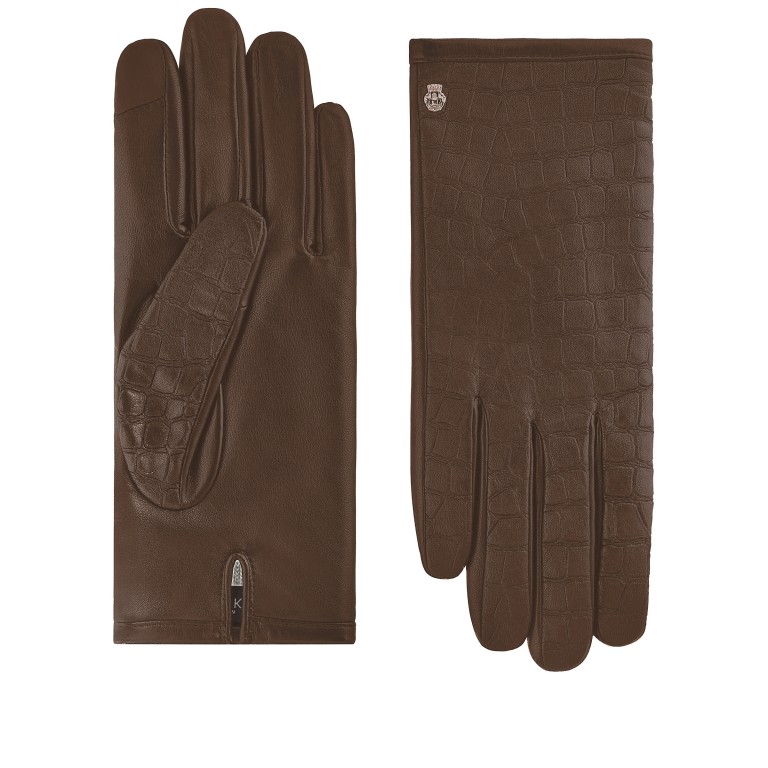 Handschuhe Rovereto für Damen mit Touchfunktion Größe 7,5 Walnut, Farbe: braun, Marke: Roeckl, EAN: 4053071317832, Bild 1 von 1