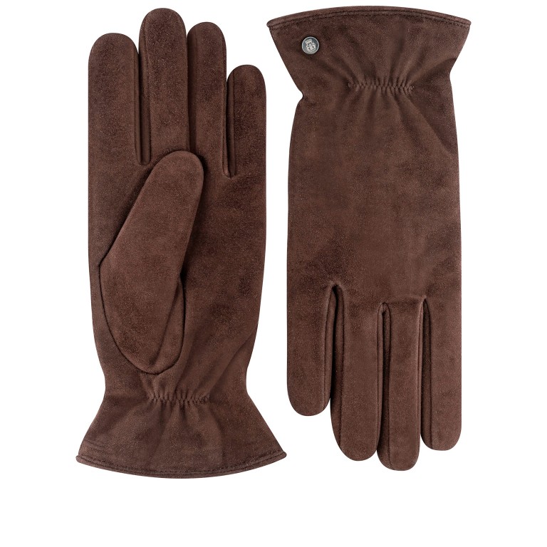 Handschuhe Straßburg Damen Veloursleder Größe 7,5 Coffee, Farbe: braun, Marke: Roeckl, EAN: 4053071319676, Bild 1 von 1