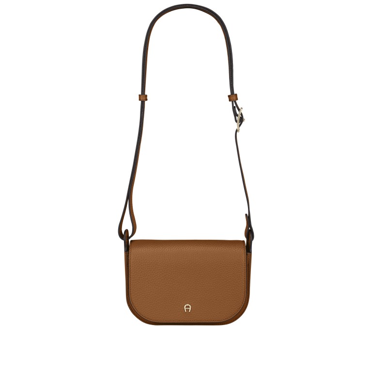 Umhängetasche Pura S Cognac Brown, Farbe: cognac, Marke: AIGNER, EAN: 4055539648083, Abmessungen in cm: 20x15x8, Bild 2 von 6