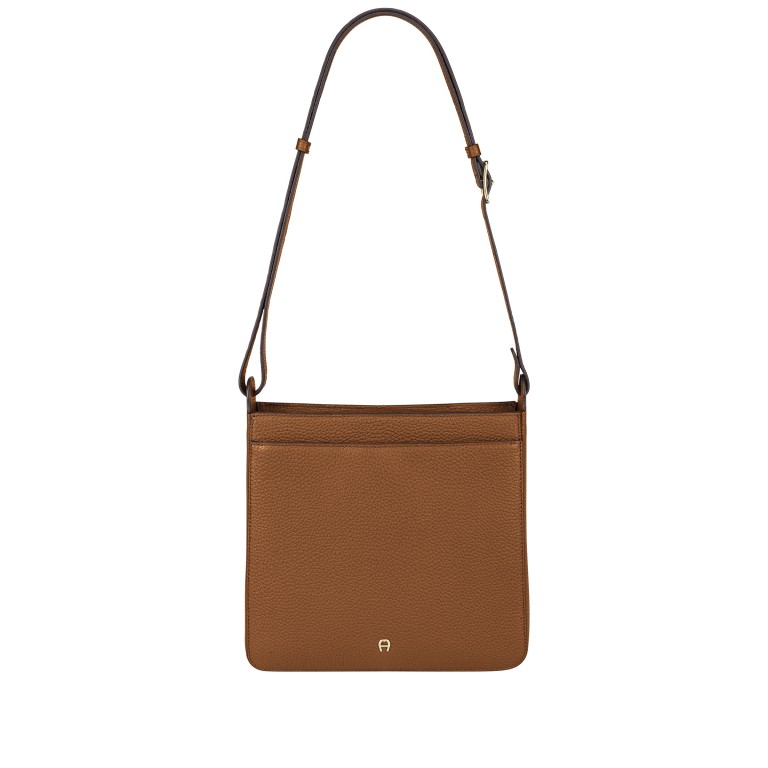 Beuteltasche Pura M Cognac Brown, Farbe: cognac, Marke: AIGNER, EAN: 4055539650314, Abmessungen in cm: 26x27x8, Bild 2 von 6