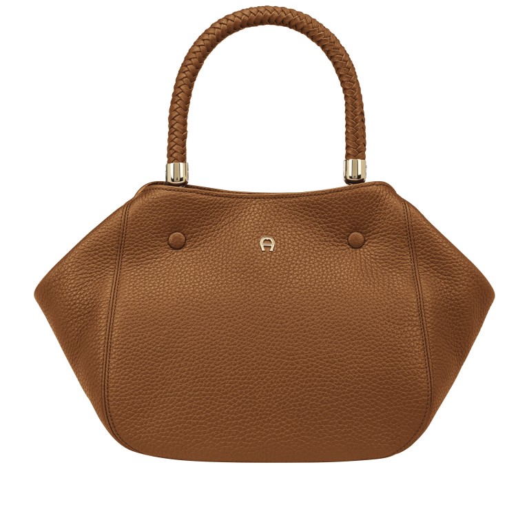 Handtasche Carré Soft M Cognac Brown, Farbe: cognac, Marke: AIGNER, EAN: 4055539649790, Abmessungen in cm: 35x33x16, Bild 1 von 7