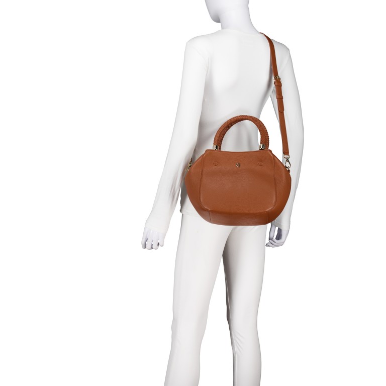 Handtasche Carré Soft M Cognac Brown, Farbe: cognac, Marke: AIGNER, EAN: 4055539649790, Abmessungen in cm: 35x33x16, Bild 6 von 7