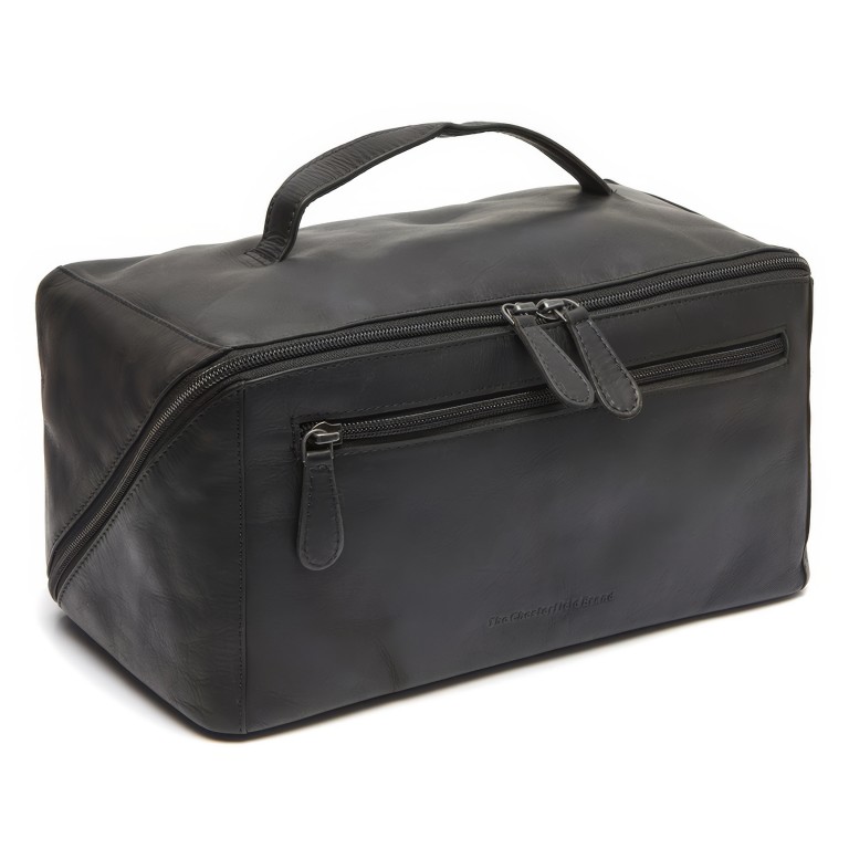 Kulturbeutel Trevia Black, Farbe: schwarz, Marke: The Chesterfield Brand, EAN: 8719241124315, Abmessungen in cm: 29x15x15, Bild 1 von 7