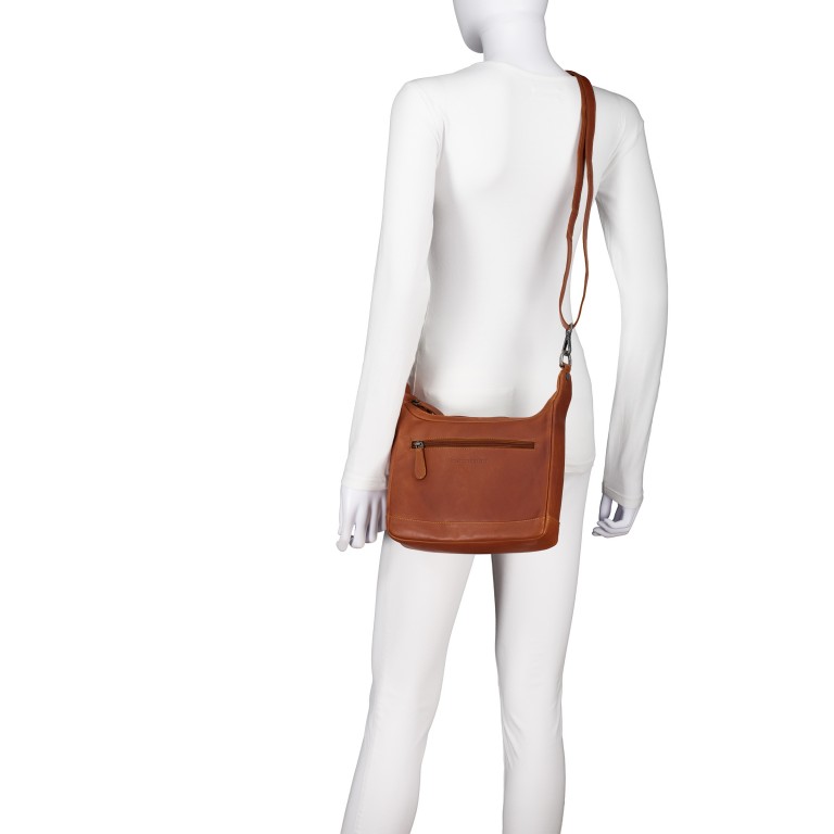 Beuteltasche Mirave Cognac, Farbe: cognac, Marke: The Chesterfield Brand, EAN: 8719241123714, Abmessungen in cm: 25x19x7, Bild 6 von 9