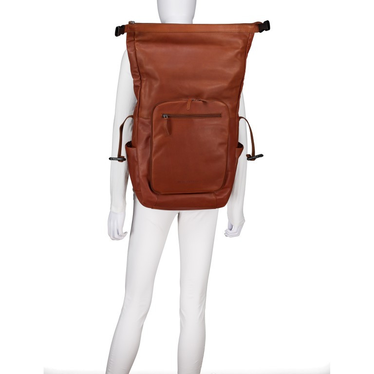 Rucksack Remo mit Laptopfach 16 Zoll Cognac, Farbe: cognac, Marke: The Chesterfield Brand, EAN: 8719241124834, Abmessungen in cm: 36x47x14, Bild 5 von 8