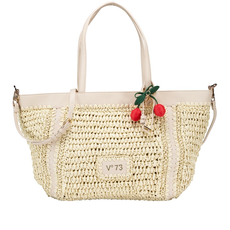 Shopper Alisya Off White, Farbe: beige, Marke: V°73, EAN: 8051941024671, Abmessungen in cm: 35x30x17.5, Bild 1 von 7