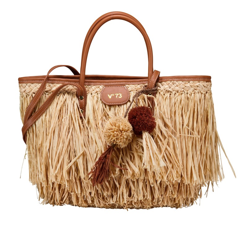 Shopper Domitilla Naturale Cuoio, Farbe: cognac, Marke: V°73, EAN: 8051941026743, Abmessungen in cm: 25x25x15, Bild 1 von 7