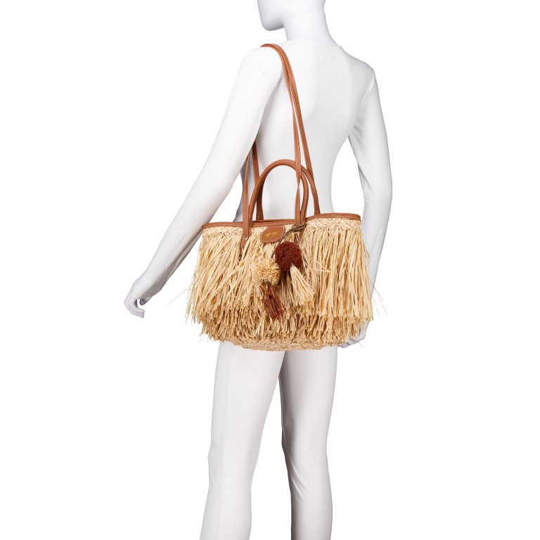 Shopper Domitilla Naturale Cuoio, Farbe: cognac, Marke: V°73, EAN: 8051941026743, Abmessungen in cm: 25x25x15, Bild 6 von 7