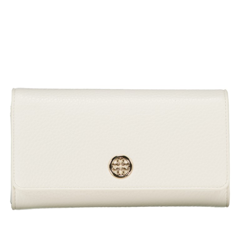 Geldbörse Federica Off White, Farbe: beige, Marke: V°73, EAN: 8054942982759, Abmessungen in cm: 19.5x11x2.7, Bild 1 von 4