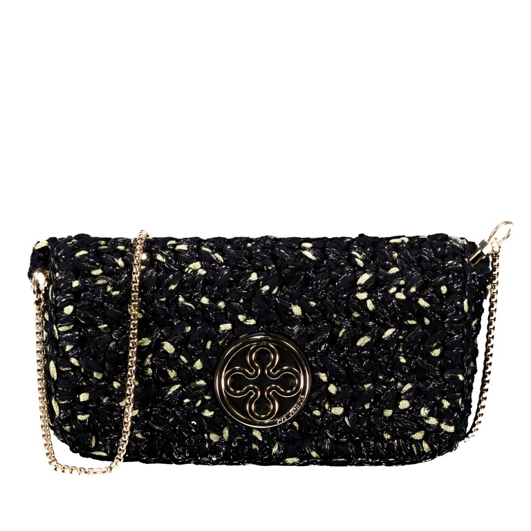 Umhängetasche / Clutch Greta Nero, Farbe: schwarz, Marke: V°73, EAN: 8051941026637, Abmessungen in cm: 22x14x4.5, Bild 1 von 6