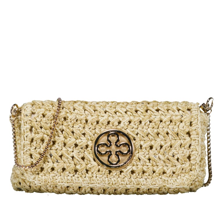 Umhängetasche / Clutch Greta Oro, Farbe: metallic, Marke: V°73, EAN: 8051941026644, Abmessungen in cm: 22x14x4.5, Bild 1 von 6