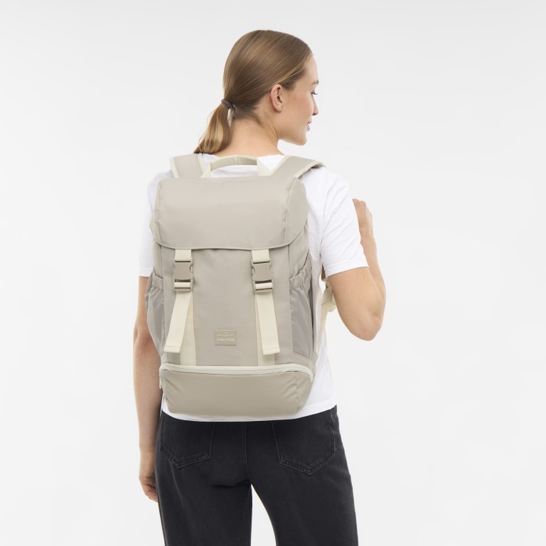 Rucksack Eco Series Nico Sand, Farbe: beige, Marke: Johnny Urban, EAN: 4260759428371, Abmessungen in cm: 28x41x16, Bild 5 von 10
