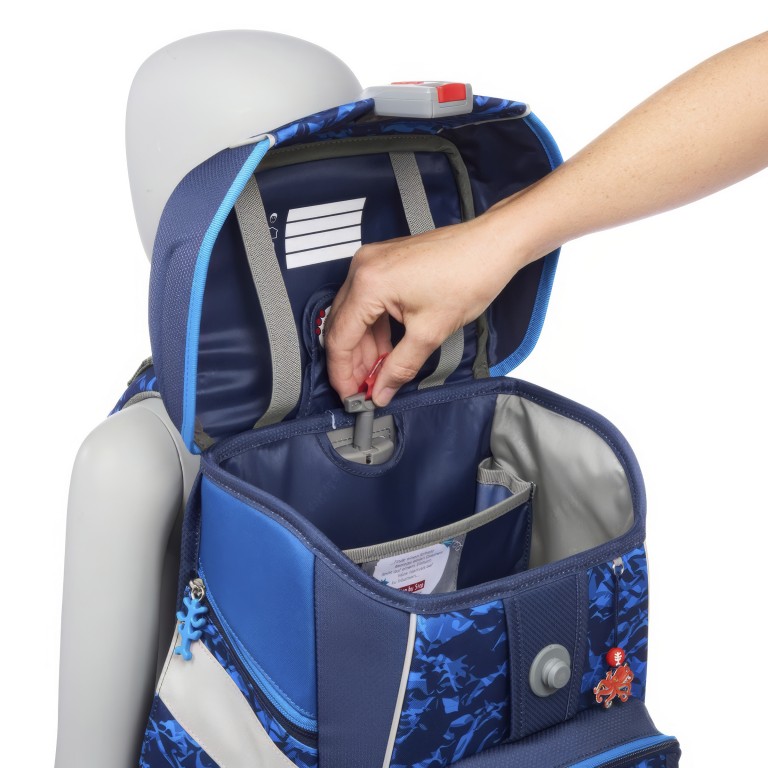 Schulranzen Space Set 5-teilig Manta Rio, Farbe: blau/petrol, Marke: Step by Step, EAN: 4047443538918, Abmessungen in cm: 28x37x20, Bild 8 von 14