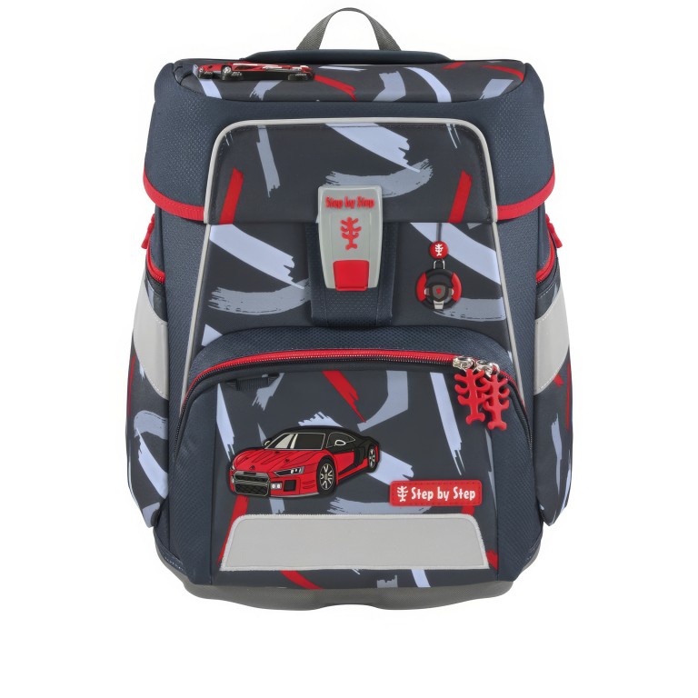 Schulranzen Space Set 5-teilig Sports Car Mick, Farbe: anthrazit, Marke: Step by Step, EAN: 4047443538925, Abmessungen in cm: 28x37x20, Bild 2 von 14