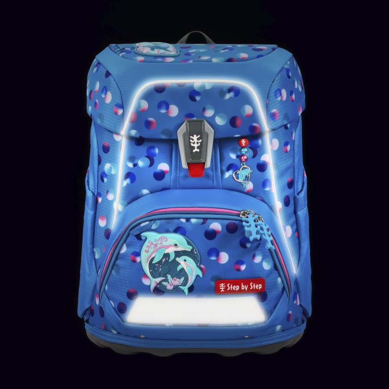 Schulranzen Fit Set 5-teilig Dolphin Finja, Farbe: blau/petrol, Marke: Step by Step, EAN: 4047443543929, Abmessungen in cm: 28x37.5x20, Bild 13 von 16