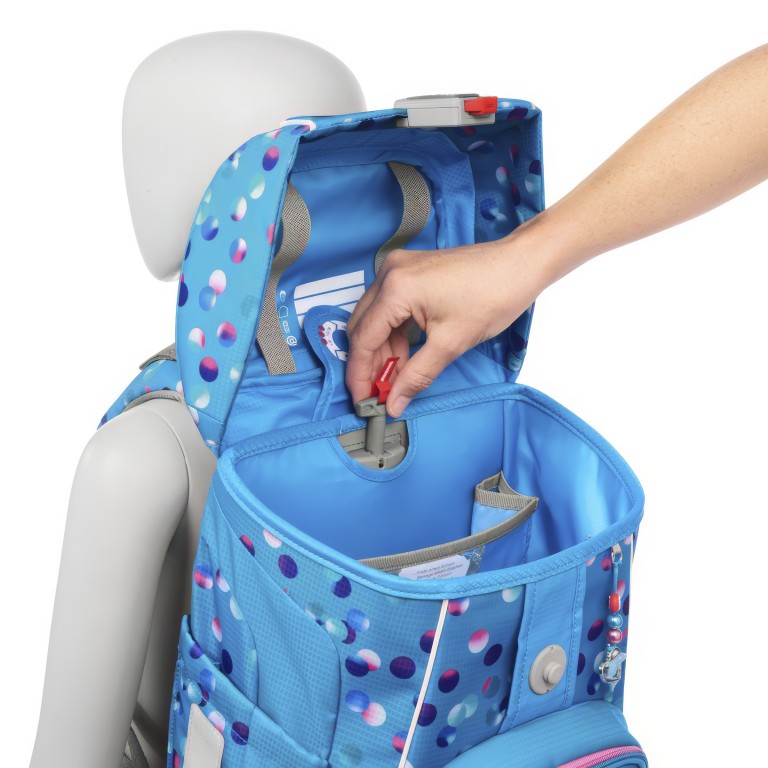 Schulranzen Fit Set 5-teilig Dolphin Finja, Farbe: blau/petrol, Marke: Step by Step, EAN: 4047443543929, Abmessungen in cm: 28x37.5x20, Bild 8 von 16