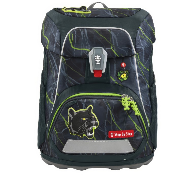 Schulranzen Fit Set 5-teilig Danger Cat Chiko, Farbe: grau, Marke: Step by Step, EAN: 4047443543905, Abmessungen in cm: 28x37.5x20, Bild 2 von 16