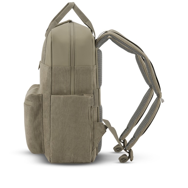 Rucksack Bergen Pro Cord Dusty Khaki, Farbe: taupe/khaki, Marke: Kapten & Son, EAN: 4251145258665, Abmessungen in cm: 28x39x11.5, Bild 3 von 10