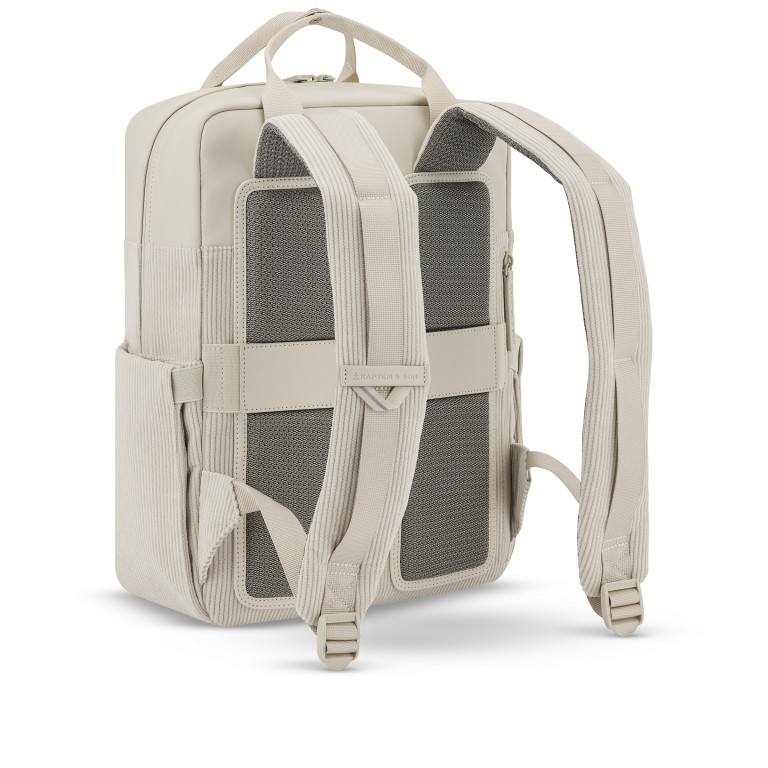 Rucksack Bergen Pro Cord Sandstone, Farbe: beige, Marke: Kapten & Son, EAN: 4251145259020, Abmessungen in cm: 28x39x11.5, Bild 4 von 10