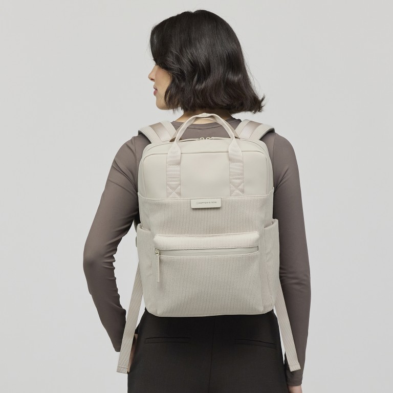 Rucksack Bergen Pro Cord Sandstone, Farbe: beige, Marke: Kapten & Son, EAN: 4251145259020, Abmessungen in cm: 28x39x11.5, Bild 6 von 10