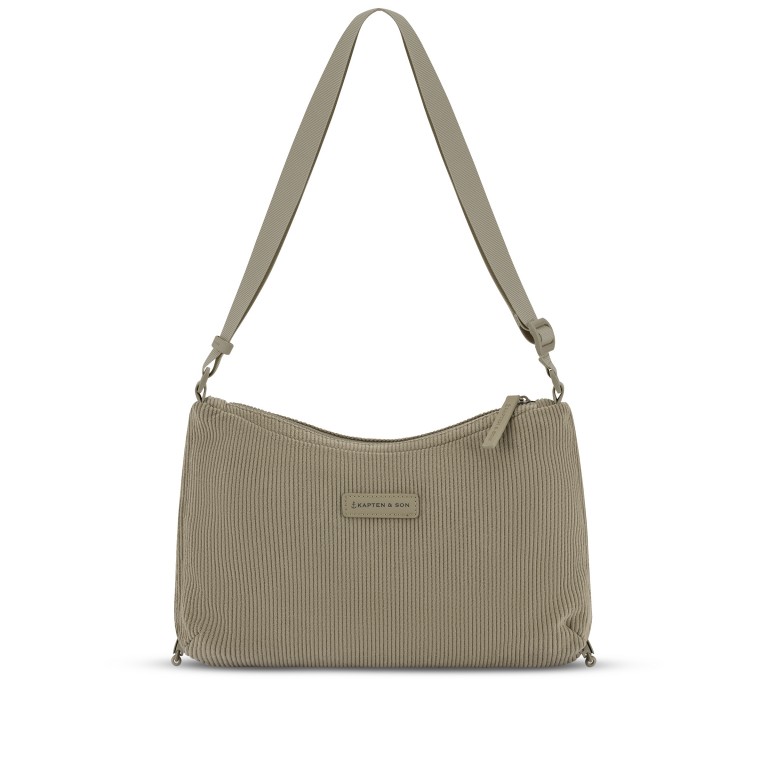 Umhängetasche Skara Small Cord Dusty Khaki, Farbe: taupe/khaki, Marke: Kapten & Son, EAN: 4251145258726, Abmessungen in cm: 34.5x22x5, Bild 2 von 6