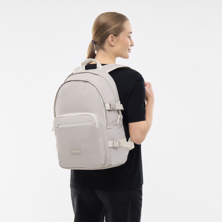 Rucksack Eco Series Lian Sand, Farbe: beige, Marke: Johnny Urban, EAN: 4260759427855, Abmessungen in cm: 29x45x17, Bild 5 von 10