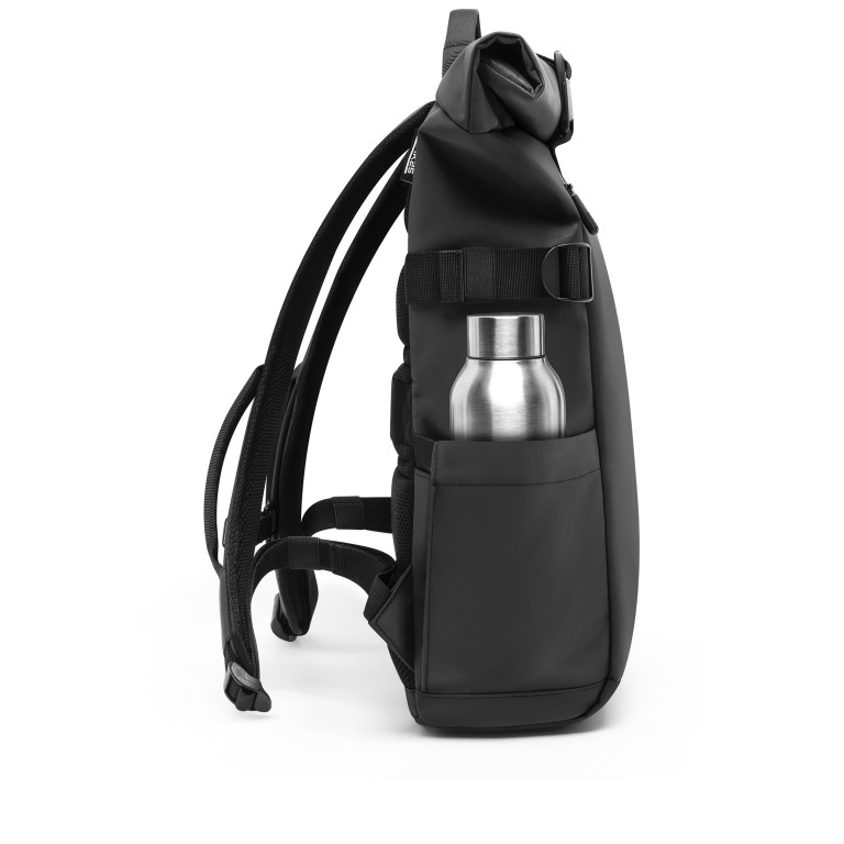 Rucksack Luminite Rolltop Lite mit Laptopfach 16 Zoll Black, Farbe: schwarz, Marke: OAK25, EAN: 4070402000201, Abmessungen in cm: 24.5x44x12.5, Bild 5 von 13