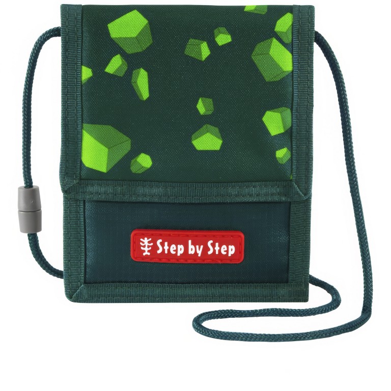 Brustbeutel Dino Targo, Farbe: grün/oliv, Marke: Step by Step, EAN: 4047443539731, Abmessungen in cm: 11x13.5x1.5, Bild 1 von 2