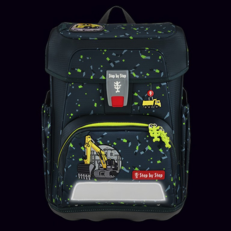 Schulranzen Cloud Set 5-teilig BAGGER/Bagger Rocco, Farbe: rot/weinrot, Marke: Step by Step, EAN: 4047443538994, Abmessungen in cm: 28x37.5x20, Bild 14 von 14