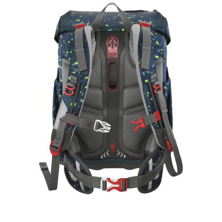 Schulranzen Cloud Set 5-teilig BAGGER/Bagger Rocco, Farbe: rot/weinrot, Marke: Step by Step, EAN: 4047443538994, Abmessungen in cm: 28x37.5x20, Bild 6 von 14