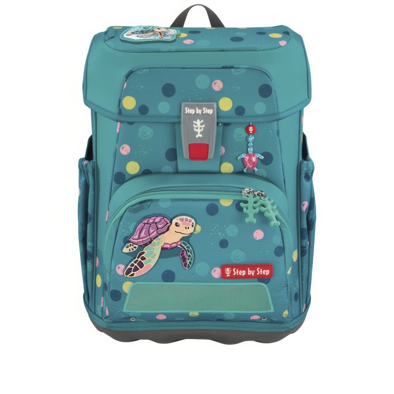Schulranzen Cloud Set 5-teilig GREEN/Turtle Josie, Farbe: grün/oliv, Marke: Step by Step, EAN: 4047443539021, Abmessungen in cm: 28x37.5x20, Bild 2 von 14