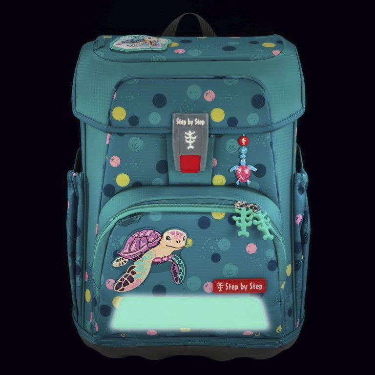 Schulranzen Cloud Set 5-teilig GREEN/Turtle Josie, Farbe: grün/oliv, Marke: Step by Step, EAN: 4047443539021, Abmessungen in cm: 28x37.5x20, Bild 14 von 14