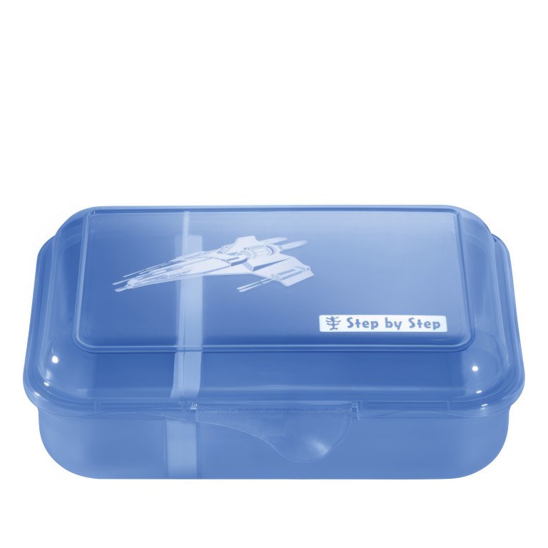 Brotdose Lunchbox Starship Galactus, Farbe: blau/petrol, Marke: Step by Step, EAN: 4047443525550, Abmessungen in cm: 17.7x12.9x5.9, Bild 1 von 2