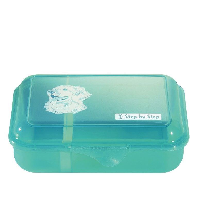 Brotdose Lunchbox Dog Basty, Farbe: grün/oliv, Marke: Step by Step, EAN: 4047443525536, Abmessungen in cm: 17.7x12.9x5.9, Bild 1 von 2