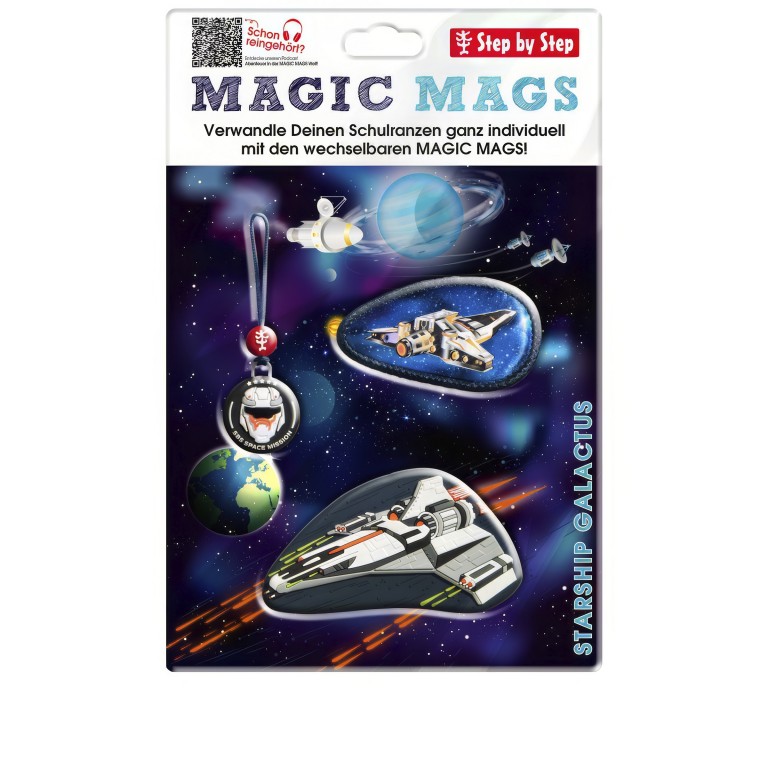 Sticker / Anhänger für Schulranzen Magic Mags Starship Galactus, Farbe: blau/petrol, Marke: Step by Step, EAN: 4047443525123, Bild 2 von 3