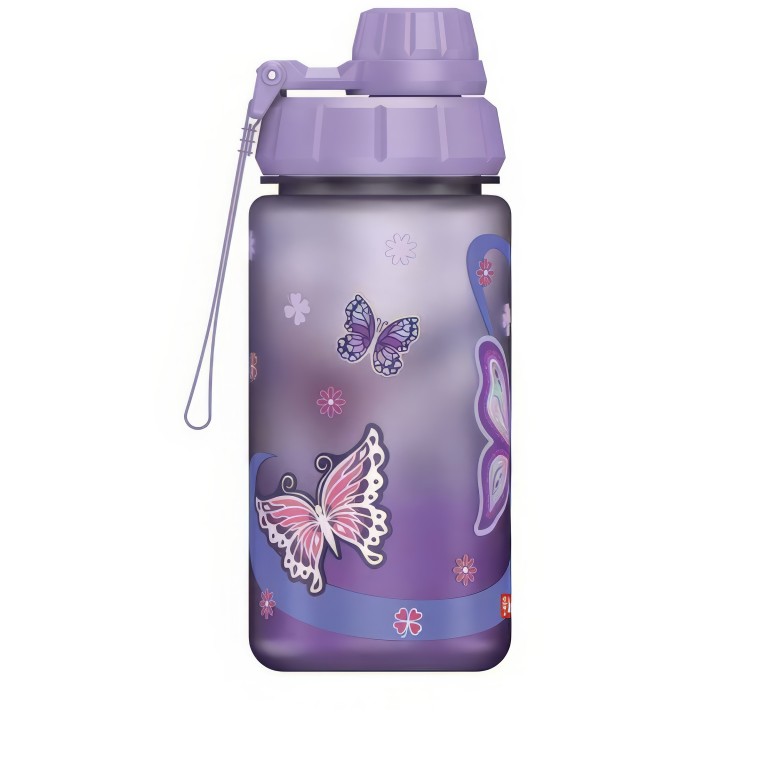 Trinkflasche Volumen 550 ml Sweet Butterfly, Farbe: flieder/lila, Marke: Step by Step, EAN: 4047443544353, Abmessungen in cm: 7.5x19.5x7.5, Bild 1 von 3