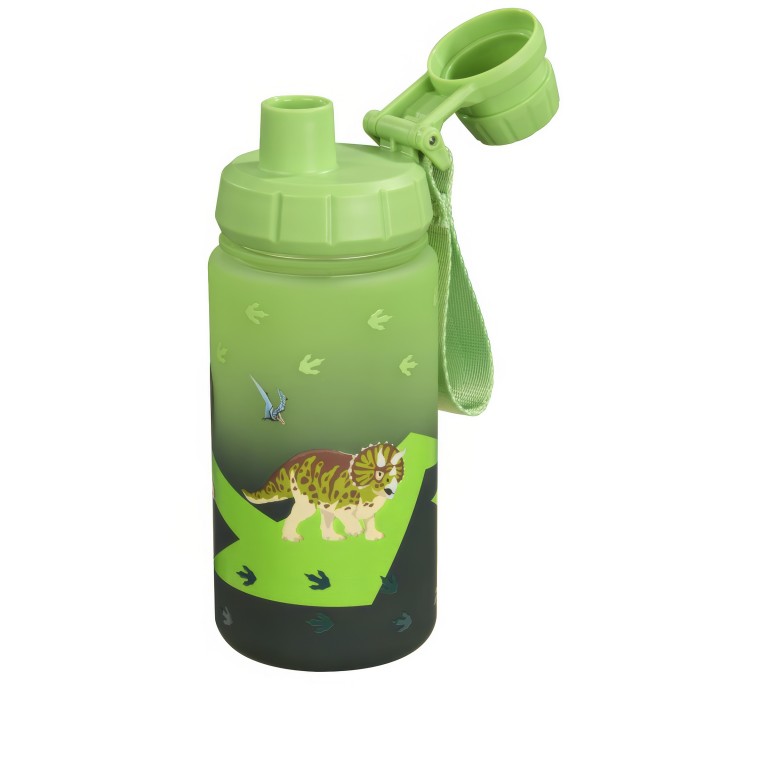 Trinkflasche Volumen 550 ml Dino, Farbe: grün/oliv, Marke: Step by Step, EAN: 4047443544483, Abmessungen in cm: 7.5x19.5x7.5, Bild 2 von 3