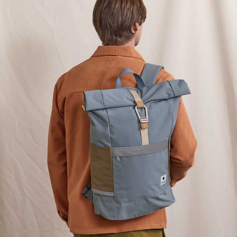 Rucksack Cycling mit Laptopfach 15 Zoll Medium Blue Melange, Farbe: blau/petrol, Marke: Faguo, EAN: 3666868072626, Abmessungen in cm: 28x46x12.5, Bild 6 von 6