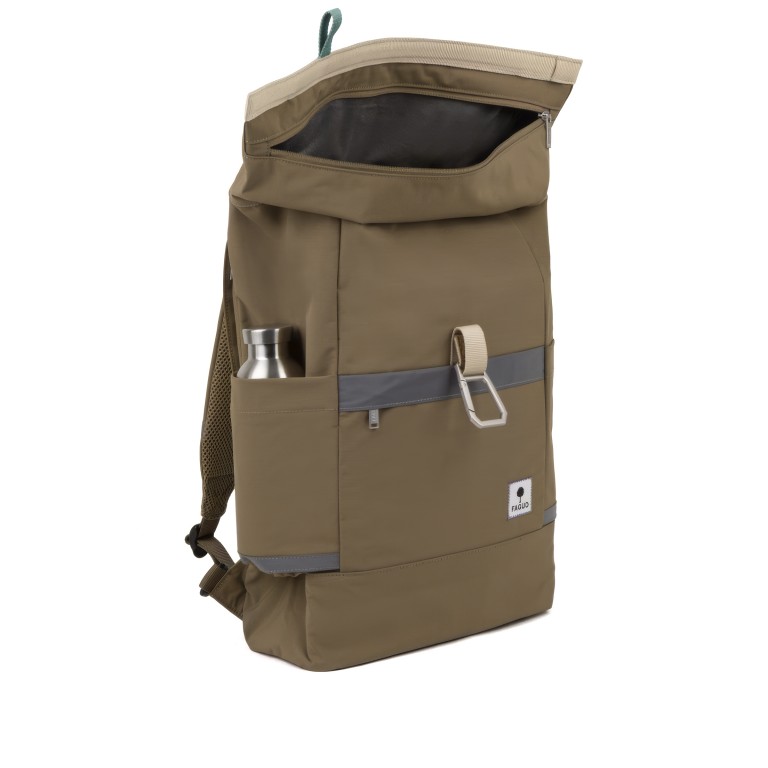 Rucksack Cycling mit Laptopfach 15 Zoll Light Brown, Farbe: braun, Marke: Faguo, EAN: 3666868072633, Abmessungen in cm: 28x46x12.5, Bild 2 von 6