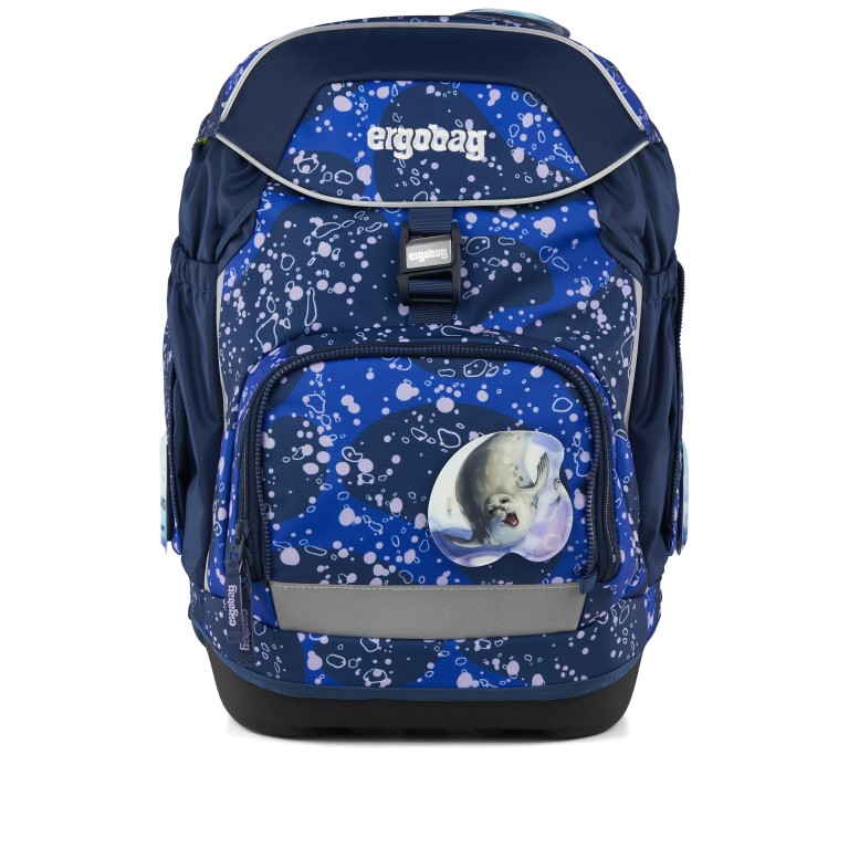 Schulranzen Pack Set 6-teilig Modell 2025 OzeanBärwohner, Farbe: blau/petrol, Marke: Ergobag, EAN: 4057081218400, Abmessungen in cm: 28x40x25, Bild 2 von 7