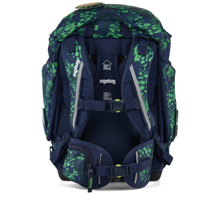 Schulranzen Pack Set 6-teilig Modell 2025 DrachenbezwingBär, Farbe: blau/petrol, Marke: Ergobag, EAN: 4057081218363, Abmessungen in cm: 28x40x25, Bild 4 von 7