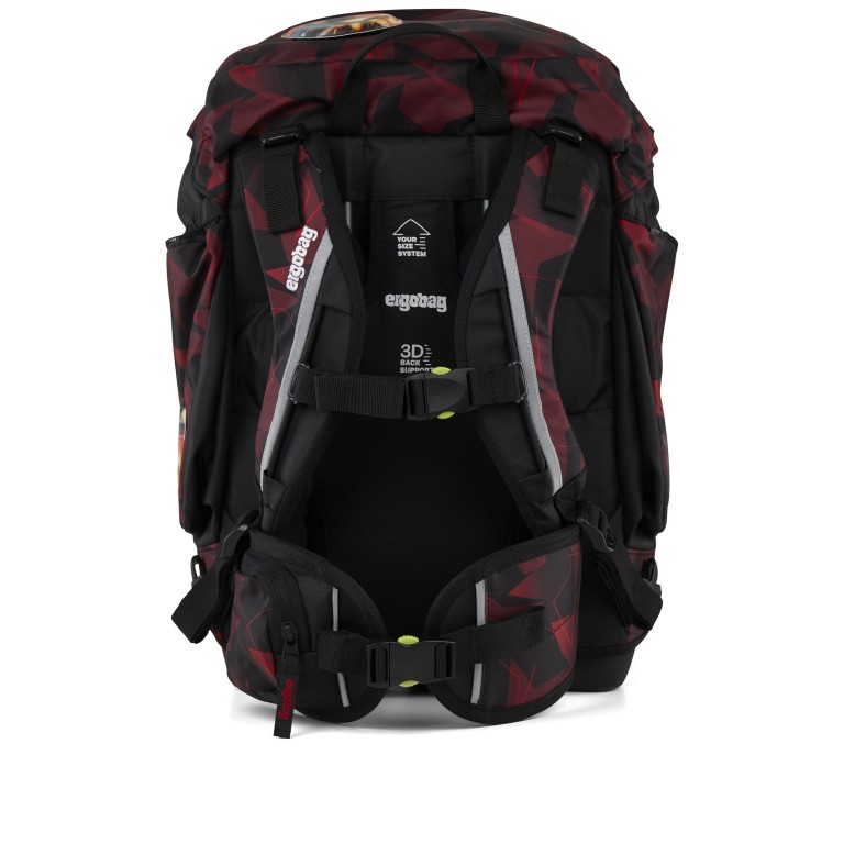 Schulranzen Pack Set 6-teilig Modell 2025 BLACK/UnaufhaltBär, Farbe: schwarz, Marke: Ergobag, EAN: 4057081218394, Abmessungen in cm: 28x40x25, Bild 4 von 7