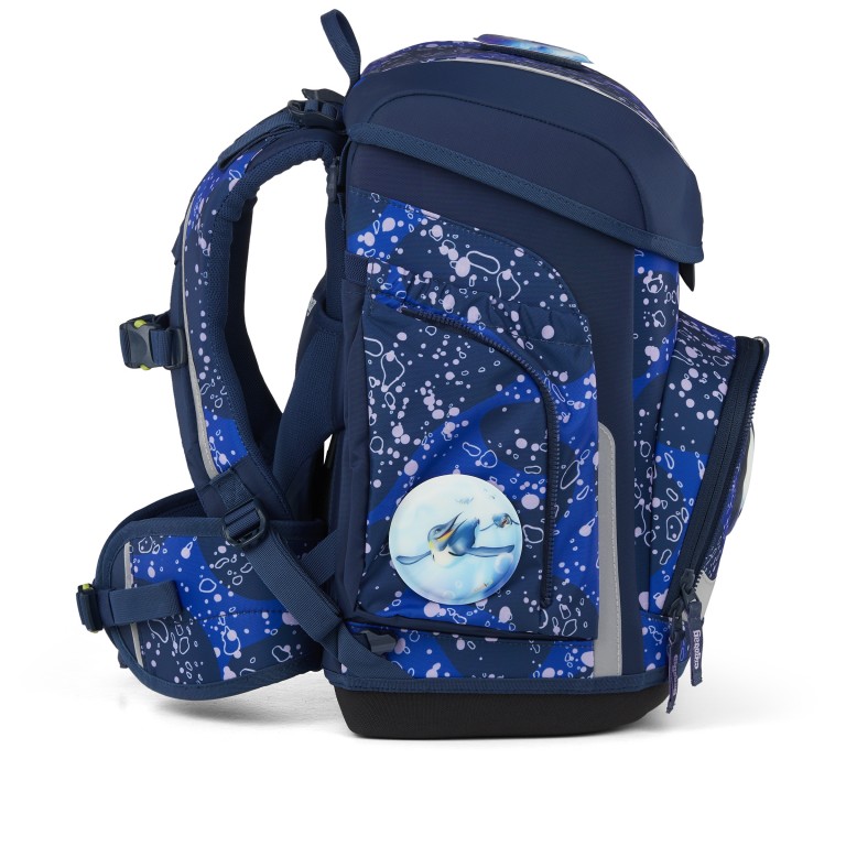 Schulranzen Cubo Set 5-teilig Modell 2026 OzeanBärwohner, Farbe: blau/petrol, Marke: Ergobag, EAN: 4057081219599, Abmessungen in cm: 28x39x25, Bild 4 von 7