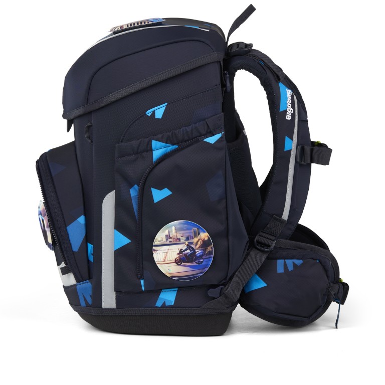 Schulranzen Cubo Set 5-teilig Modell 2026 VerfolgBärjagd, Farbe: blau/petrol, Marke: Ergobag, EAN: 4057081219490, Abmessungen in cm: 28x39x25, Bild 3 von 7