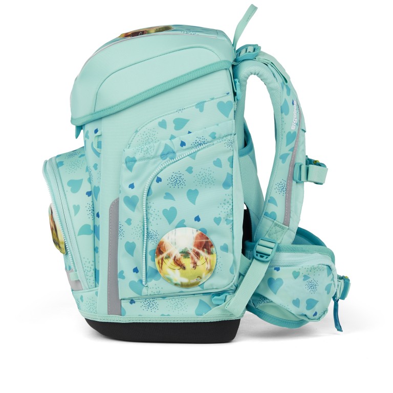 Schulranzen Cubo Set 5-teilig Modell 2026 ReitBärtraum, Farbe: grün/oliv, Marke: Ergobag, EAN: 4057081219575, Abmessungen in cm: 28x39x25, Bild 3 von 7